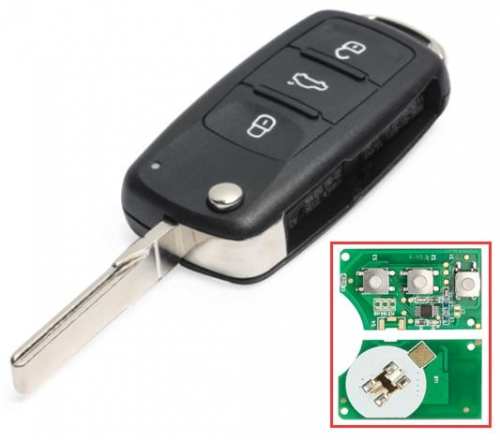 For VW 3 Button 434MHz CAN ID48 Chip for VW Volkswagen -5K0 959 753 N