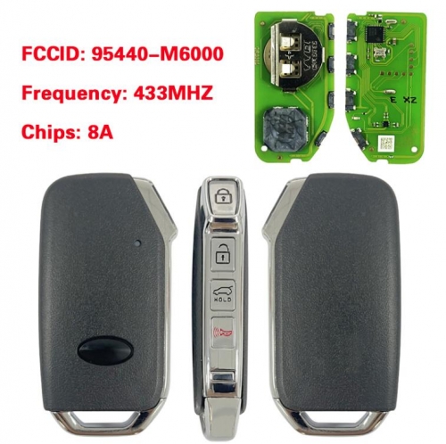 2018-2020 For KIA Forte Smart Keyless Remote Key 4 Button 95440-M6000 433MHZ 8Achip CQOFD00430