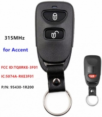 For Hyundai 2+1 button 315mhz Accent 2012 2013 201