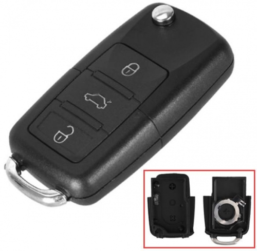 for VW 3 button remote key blank
(the key head connect face is square)