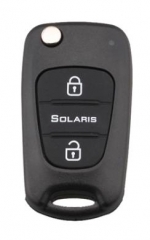 For hyundai Solaris 3 button
 flip key blank