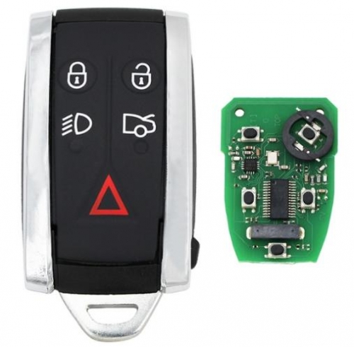 New Smart Remote Key Fob 433MHz 5 Button for JAGUAR XF XFR XK XKR 2009-2013