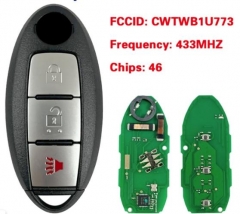 2009 - 2010 For Nissan Cube Smart Prox Key - 3B 43
