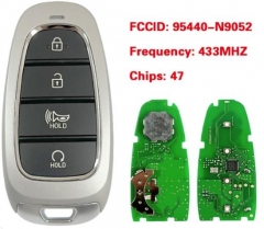 4 Buttons 433MHZ 47 Chip For Hyundai Tucson 2022 S