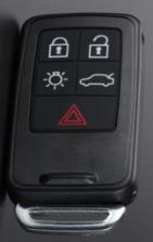 For Volvo 4+1 buttons remote key with 433MHZ