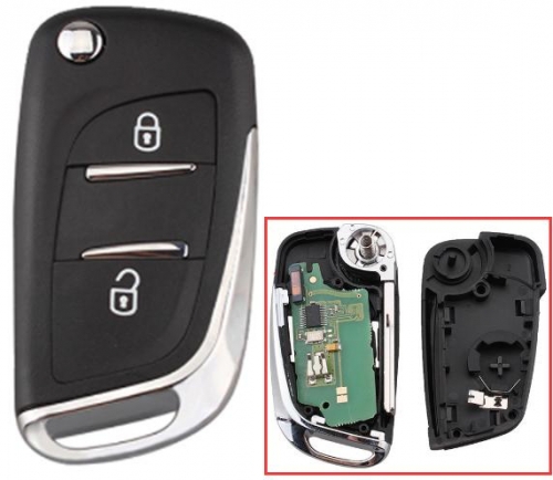 433MHz For Peugeot 207 307 308 407 807 ID46/PCF7961 Chip (CE0536 HU83 ASK)