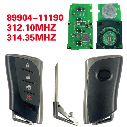 For Lexus LS500 LC500 2018+ Smart Key, 4Buttons 89904-11190 312.10/314.35 HYQ14FBF P1 A9