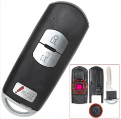 For Mazda 2+1 button remote key blank with blade (
