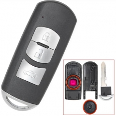 For Mazda 3 button remote key blank with blade ( 3