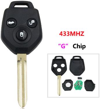 For Subaru 3 Button 433MHz G Chip for Subaru Forester Impreza 2013-2015