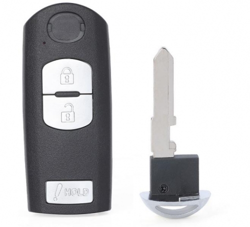 Remote Key Fob 2+1 Button FSK 315MHz ID49 for Mazda CX-3 CX-5 Speed 3 2013-2017 FCC ID SKE13D01 SKE13D02