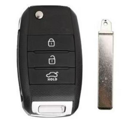 For 3buttons Kia remote key shell  with hu134 blade