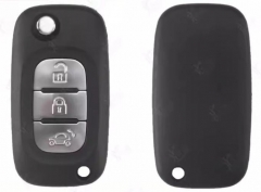 For Renualt 3 buttons flip key shell