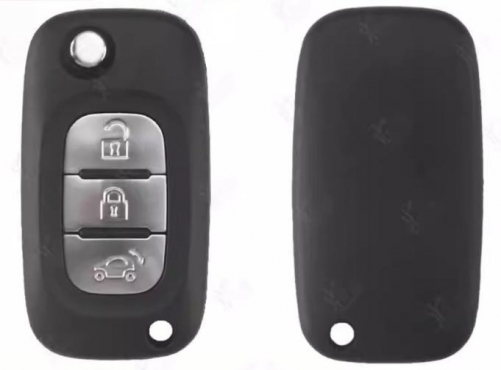 For Renualt 3 buttons flip key shell