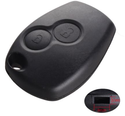 For Renault 2 button
 key blank with stainless steel battery clamp (without blade)