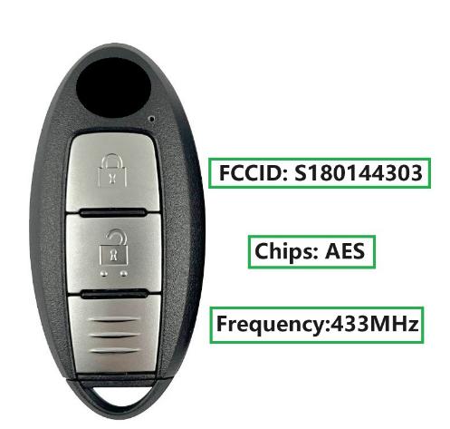 For  Nissan Pathfinder Murano Smart key AES chip 433MHZ S180144303