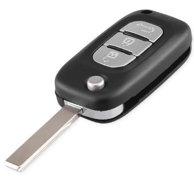 For Renault 3 button remote key blank （no logo）