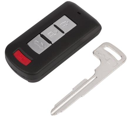 For Mitsubishi 3+1 button remote
key shell