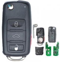 For VW  Touareg  keyless 3+1 button remote key wit