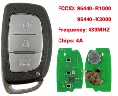 For Hyundai HB20 2020+ 4A Chip 433Mhz Part Number 