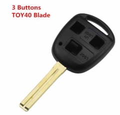 For Lexus 3 button  TOY40 (long blade)remote key b