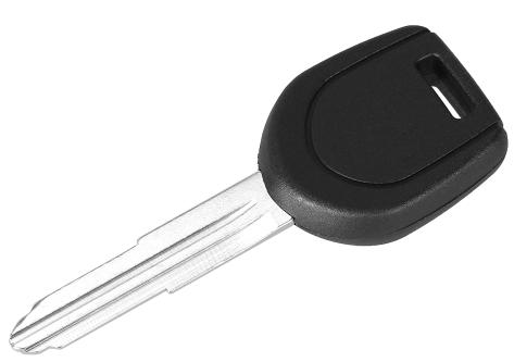 For Mitsubishi transponder key blank with left blade
(can put TPX  long chip)