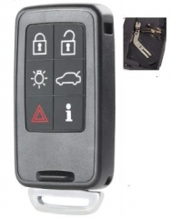 For Volvo 6 button remote key shell with 2 parts b