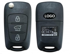 Genuine For  Kia Soul 2008+ Flip Remote, 3Buttons, SEKS-AM10TX, 433MHz 95430-2K211 95430-2K201
