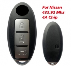S180144104 Smart Car Remote Key Fob 3 Buttons 433.