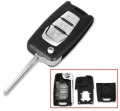 For Ssangyong 3 button flip remote key shell