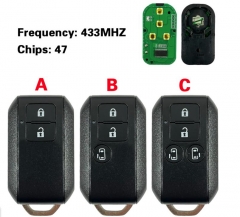  2/3/4 Buttons 433MHZ CWTR53R0 FSK ID47 PCF7953X C