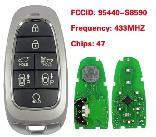 For Hyundai Palisade 2022 Smart Remote Key 7 Buttons 433MHz 47 chip 95440-S8590