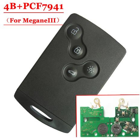 Frequency :433mhz, chip: 7941, car model: Megane 3,  4 button  after market
