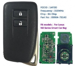 2 Button for LEXUS Smart Remote Fob for NX Series 