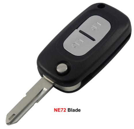 For Renault 2 button remote key blank （no logo）