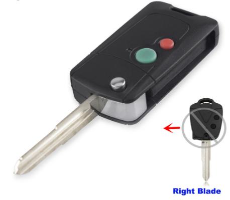 For Proton Wira 415 416 Persona 2 Buttons Key Blank Fob Car Key Case Remote Car Key Shell Cover With Right Blade