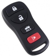 For Nissan 3+1 Button Remote
 Shell with Rubber Pa