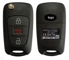 Genuine For  Kia Soul 2010+ Flip Remote, 3Buttons,