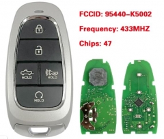 5 Buttons 433 MHz HITAG3 ID47 Chip For Hyundai San