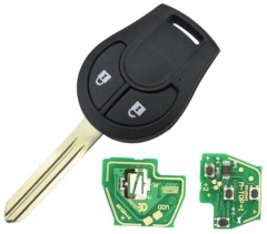 For Nissan 2 button remote key with 315mhz or 433M