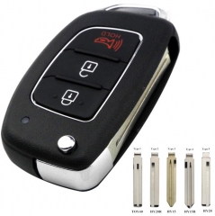 For hyundai 2+1 button remote key blank