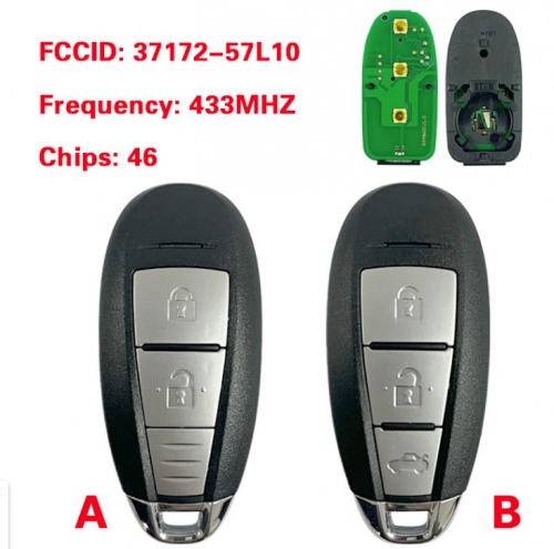 For Suzuki Swift Kizashi Smart Key 433Mhz Pcf7952A Transponder Chip Fcc Id Ts008 37172-57L10 Moedl: Ts008