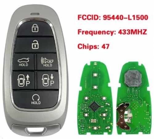 2019-2021 For Hyundai Sonata 7-Button Smart Key PN 95440-L1500 TQ8-F08-4F28