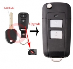 For KIA Tucson 2+1 Button remtoe key blank with le