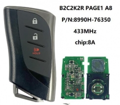 For Lexus UX200 UX200H UX250 2019+ Smart Key, 3But