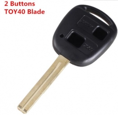 For Lexus 2 button remote key shell  TOY40 blade(l