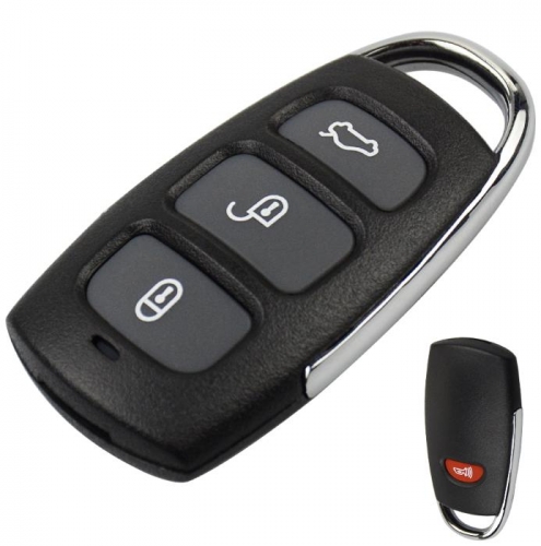 For Hyundai 3+1 button remote key sehll