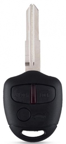 For Mitsubishi 3 button remote key blank with left blade