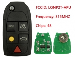 2004-2015 Volvo / 5-Button Flip Key / PN: 8688799 