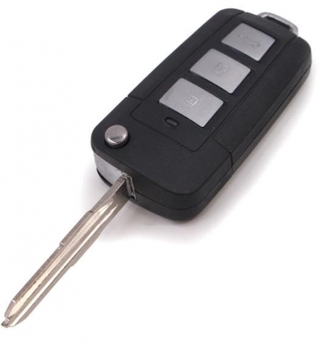 For KIA Tucson 3+1 Button remtoe key blank with left blade